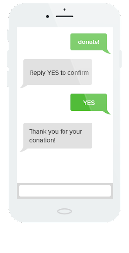 text to give fundraiser for nonprofits