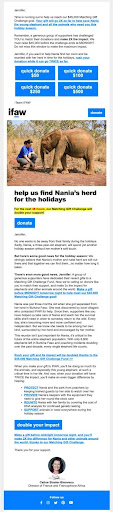 donation letter ifaw